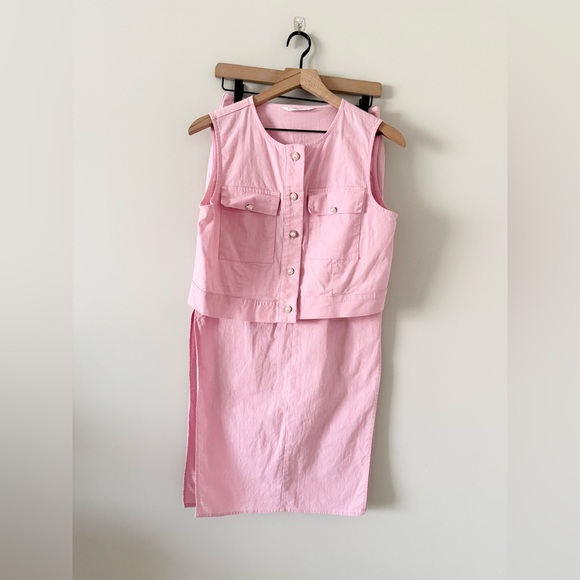 Commense Vest and Skirt Set in Light Pink Size M - Picture 9 of 9